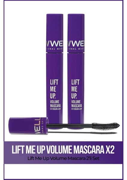 Luxury 2x Lift Me Up Volume Mascara 8 ml Ikili Set 1 Adet