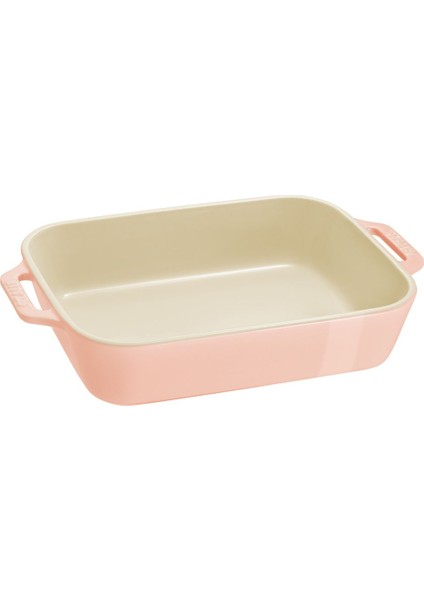 Luxury Seramik Fırın Kabı Seti 3'lü Pembe 1 Adet