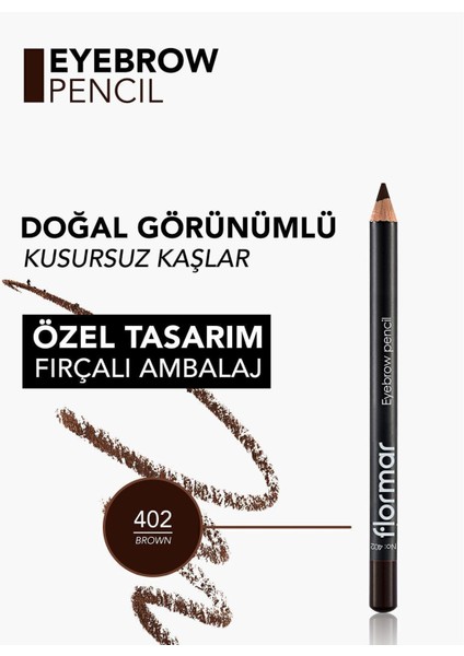 Luxury Eyebrow Pencil Sedefli Kahverengi Kaş Kalemi 402 8690604109425 1 Adet indirimleri