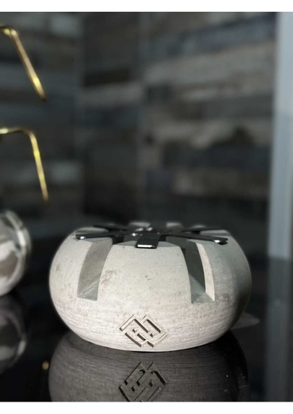 Luxury Beton Osmanlı Ocağı Barbekü Kamp Isıtıcısı Reşo Yakıtlı 1 Adet