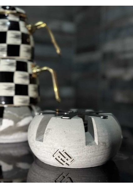 Luxury Beton Osmanlı Ocağı Barbekü Kamp Isıtıcısı Reşo Yakıtlı 1 Adet