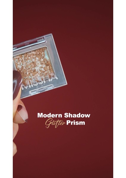 Luxury Topaklanmayan, El Yapımı Glitter Far Modern Shadow Glitter Prism (No.2 Kitten Prism) 1 Adet