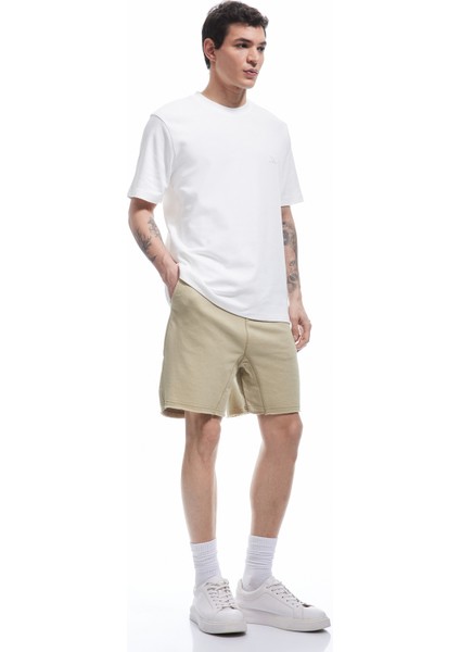 Regular Fit Cepli Mini Beli Bağcıklı Şort