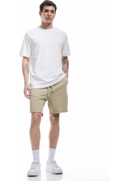 Regular Fit Cepli Mini Beli Bağcıklı Şort