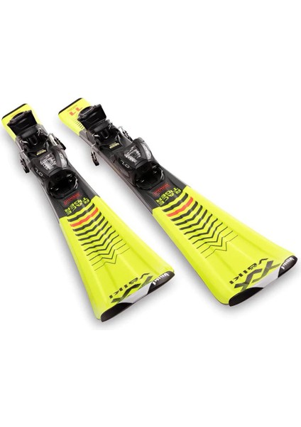 Jr Racetiger Sarı Vmotion Kayak + 4.5 Vmotion Jr Bağlama 90 cm