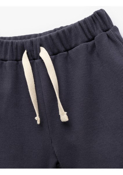 Pamuklu Beli Bağcıklı Basic Şort