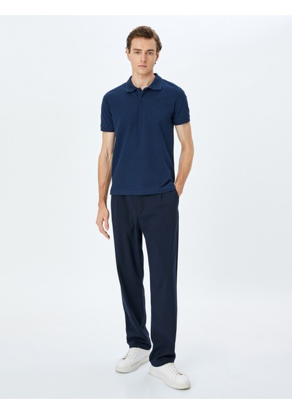 Slim Fit Kısa Kollu Pamuklu Polo Yaka Tişört fiyatları