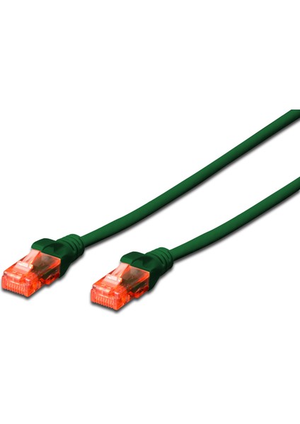 Cat 6 U-Utp Patch Cord, Cu, Lszh Awg 26/7, Length 0.25 M, Color Green