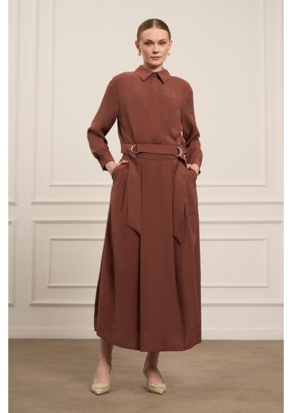 Kadın Modal Etekli Takım Bakır 30714