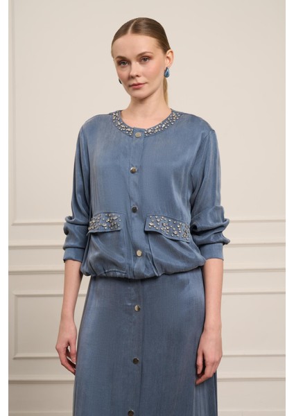 Kadın Cupra Etekli Takım İndigo 31063