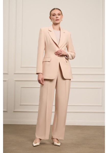 Kadın Ceket Takım Beige 31064