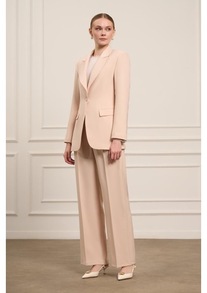 Kadın Ceket Takım Beige 31064 fırsatları