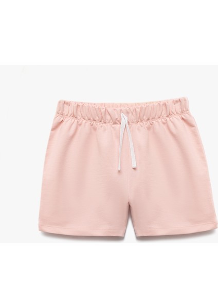 Pamuklu Beli Lastikli Basic Bermuda Çok Renkli 2'li Şort Seti