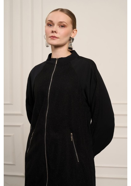 Kadın File Detay Tansel Takım Siyah 31052