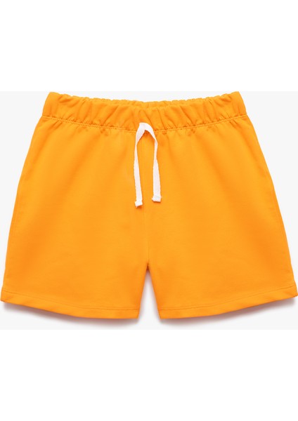 Pamuklu Basic Çok Renkli Beli Lastikli 2'li Şort Seti modelleri