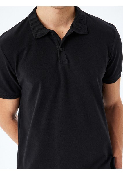 Slim Fit Kısa Kollu Pamuklu Polo Yaka Tişört indirimleri