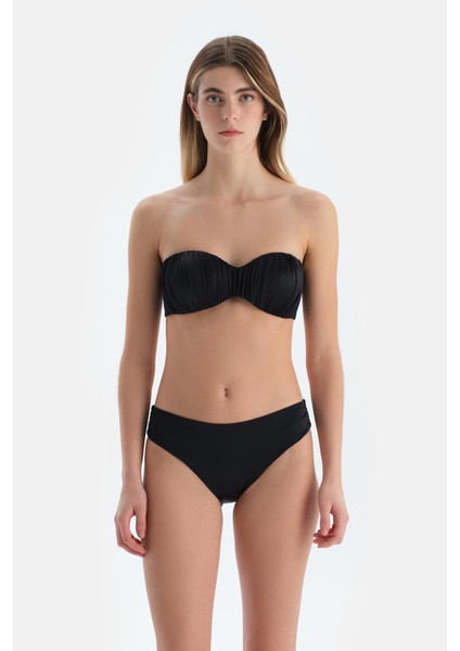 Siyah Orta Bel Bikini Alt