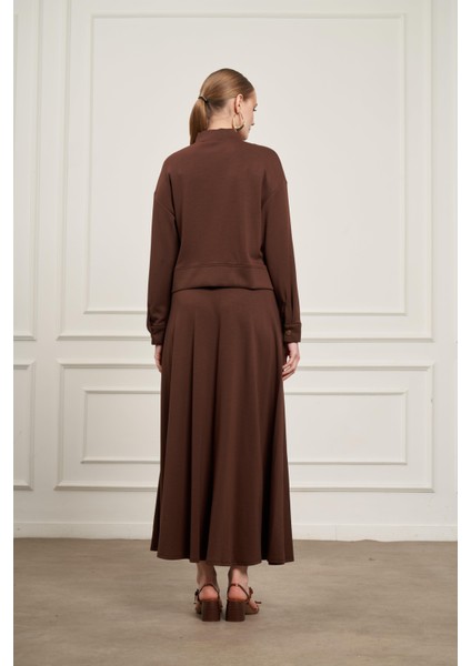 Kadın Etekli Takım Kahve 31072 indirimleri