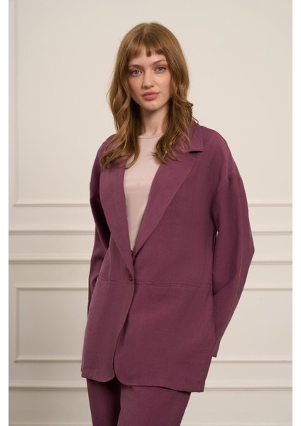 Kadın Begonya Ceketli Takım Mürdüm 30777 modelleri