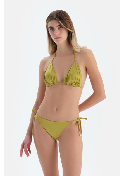 Fıstık Yeşili Düşük Bel Bikini Alt
