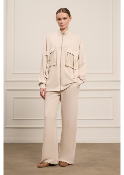 Kadın Pantolonlu Takım Beige 31071