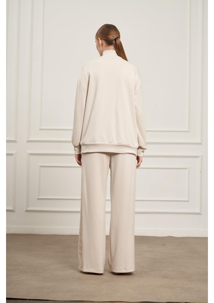 Kadın Pantolonlu Takım Beige 31071 indirimleri