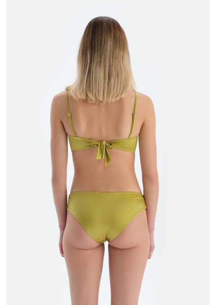 Fıstık Yeşili Straplez Bikini Üst