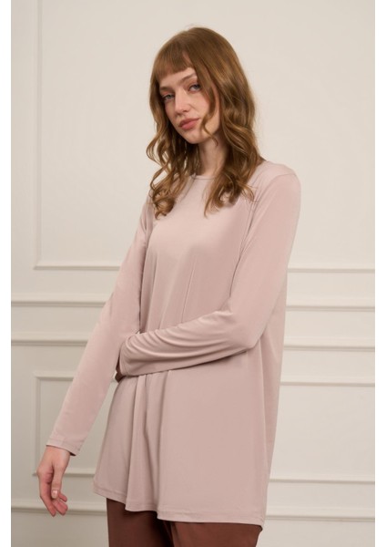 Kadın Uzun Kollu İçlik Beige 31086 modelleri