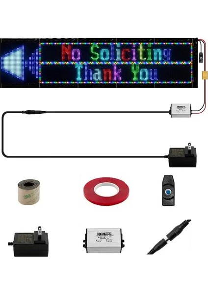 23,2X102CM Kayan Yazı LED Tabela modelleri
