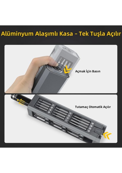 Mio PS49 500mAh 180r/dk 5 Kademeli 42 Parça Şarjlı Tornavida Seti