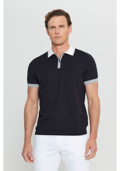 %100 Pamuk Standart Fit Normal Kesim Polo Yaka Triko Tişört modelleri