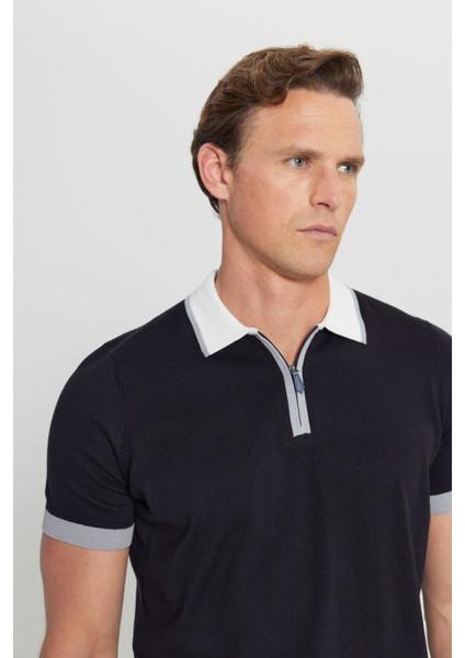 %100 Pamuk Standart Fit Normal Kesim Polo Yaka Triko Tişört fırsatları