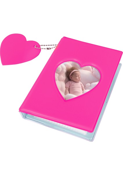 41 Fotoğraf Kapasiteli İnstax Mini Polakart Fuşya Fotoğraf Albümü