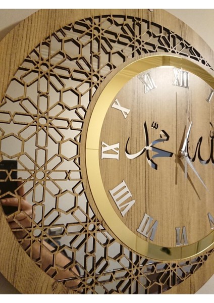 Ahşap ve Aynalı Duvar Saati fiyatları