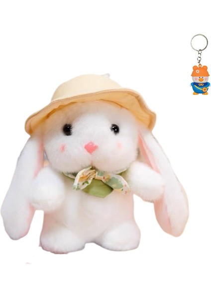 Puding Tavşan Peluş Bebek Küçük Beyaz Tavşan Yakalama Makinesi Bebek Çocuk Bebek Bebek (Yurt Dışından)