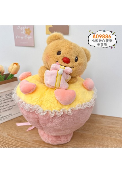Tereyağı Ayı Peluş Oyuncak Buket Yastık Bebeğe Dönüşüyor (Yurt Dışından)