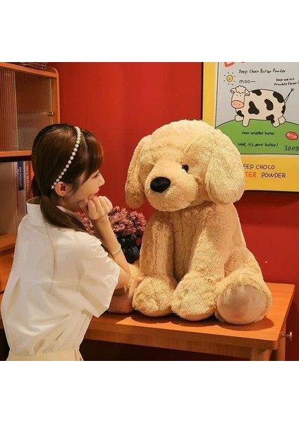 Sam Dog Büyük Boy Peluş Oyuncak Golden Hair Doll Peluş Bebek Köpek (Yurt Dışından) fırsatları