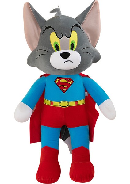 40CM Kedi ve Fare Tom Cat Jerry Rat Superman Serisi Peluş (Yurt Dışından)