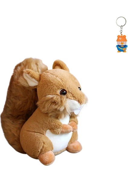 Simülasyon Sincap Küçük Hayvan Peluş Oyuncak Bebek Hamster Süsü Bebek Bebek Bebek (Yurt Dışından)