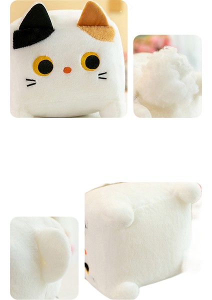 30CM Kare Kedi Peluş Oyuncak Sevimli Kedi Yastık (Yurt Dışından) fiyatları