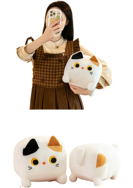 30CM Kare Kedi Peluş Oyuncak Sevimli Kedi Yastık (Yurt Dışından) fırsatları