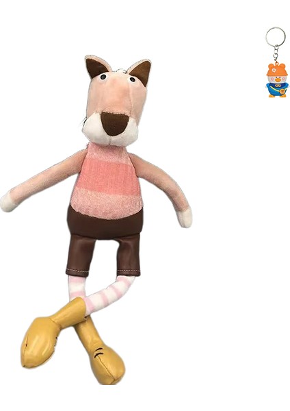 Tavşan Bebek Çift Kolye Uzun Bacaklı Kurbağa Peluş Bebek Çanta Kolye Bebek Bebek Kolye (Yurt Dışından)