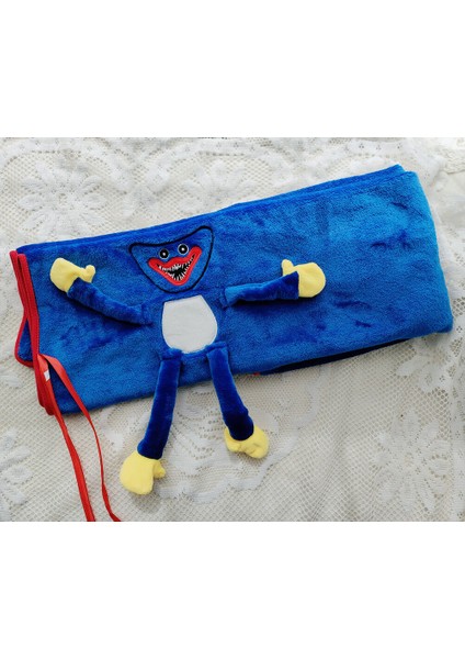 Popüler Poppy Peluş Bebek Çevresel Rulo Battaniye Flanel Battaniye Poppy Playtime Sosis Canavar (Yurt Dışından)
