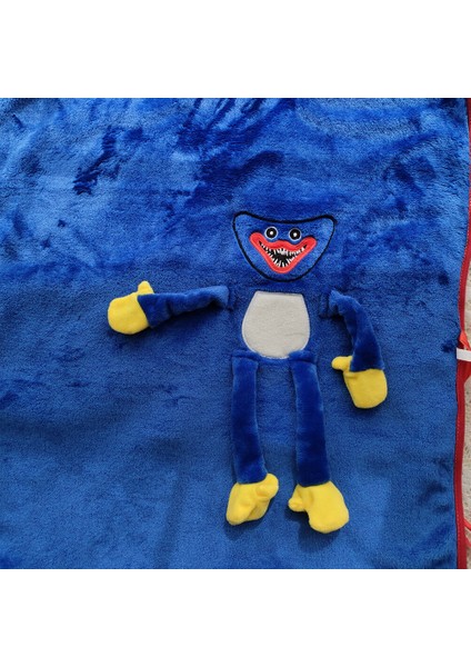 Popüler Poppy Peluş Bebek Çevresel Rulo Battaniye Flanel Battaniye Poppy Playtime Sosis Canavar (Yurt Dışından)