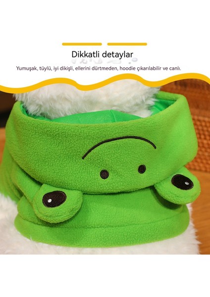 24 cm Hoodie Yayla Simülasyon Köpek Yavrusu Çocuk Peluş Oyuncak (Yurt Dışından)