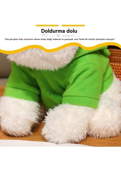 24 cm Hoodie Yayla Simülasyon Köpek Yavrusu Çocuk Peluş Oyuncak (Yurt Dışından)
