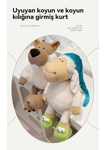 35 cm Uykulu Koyun Yumuşak Çocuk Peluş Oyuncak (Yurt Dışından)
