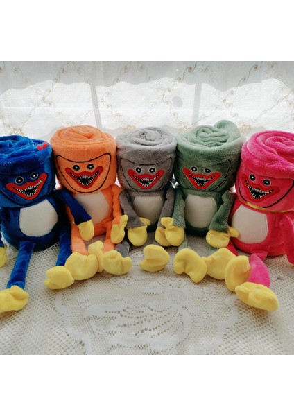 Popüler Poppy Peluş Bebek Çevresel Rulo Battaniye Flanel Battaniye Poppy Playtime Sosis Canavar (Yurt Dışından)
