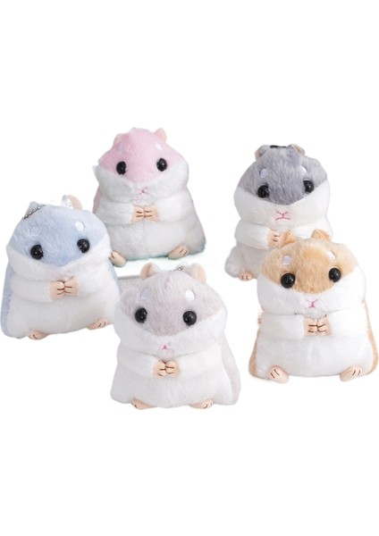 5 Sevimli Sevimli Mini Hamster Bebek Bebek Çantası Asılı Süslemeler Karikatür Küçük Hamster Peluş Bebekler (Yurt Dışından)
