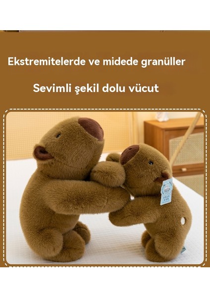60CM Yumuşak Sevimli Kapibara Deri Peluş Oyuncak (Yurt Dışından)